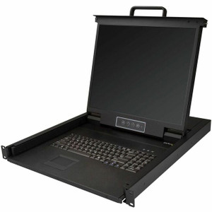 StarTech.com Rackmount KVM Console - 1U 19" LCD Monitor Single Port VGA KVM Server Rack Drawer includes Cables & Hardware - USB Support StarTech.com Rackmount KVM Console - 1U 19" LCD Monitor Single Port VGA KVM Server Rack Drawer includes Cables & Hardware - USB Support