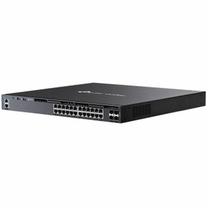 TP-Link Omada 24-Port Gigabit Stackable L3 Managed PoE+ Switch with 4 10G Slots TP-Link Omada 24-Port Gigabit Stackable L3 Managed PoE+ Switch with 4 10G Slots