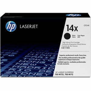 HP 14X (CF214X) Original High Yield Laser Toner Cartridge - Single Pack - Black - 1 Each HP 14X (CF214X) Original High Yield Laser Toner Cartridge - Single Pack - Black - 1 Each
