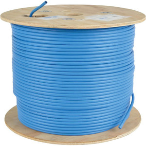 Tripp Lite by Eaton Cat6a 10G Bulk Solid-Core PVC Cable, Blue, 1000 ft Tripp Lite by Eaton Cat6a 10G Bulk Solid-Core PVC Cable, Blue, 1000 ft