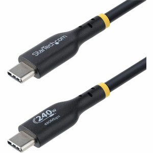 StarTech.com 6ft USB-C Charging Cable, USB-IF Certified USB C Cable, 240W PD EPR, USB 2.0 Type-C Laptop Charger Cord, TPE Jacket, M/M StarTech.com 6ft USB-C Charging Cable, USB-IF Certified USB C Cable, 240W PD EPR, USB 2.0 Type-C Laptop Charger Cord, TPE Jacket, M/M