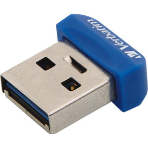 Verbatim 64GB Store 'n' Stay Nano USB 3.0 Flash Drive - Blue Verbatim 64GB Store 'n' Stay Nano USB 3.0 Flash Drive - Blue