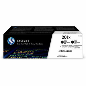HP 201X (CF400XD) Original High Yield Laser Toner Cartridge - Black - 2 / Carton HP 201X (CF400XD) Original High Yield Laser Toner Cartridge - Black - 2 / Carton