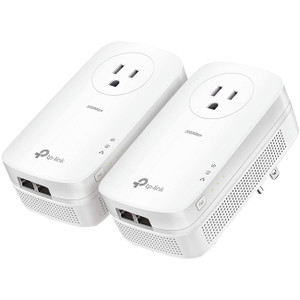 TP-Link AV2000 2-Port Gigabit Passthrough Powerline Starter Kit TP-Link AV2000 2-Port Gigabit Passthrough Powerline Starter Kit