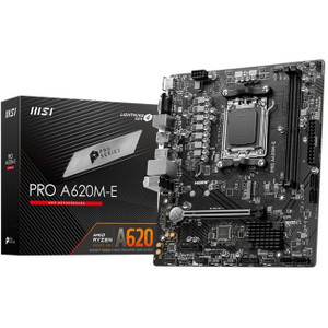 MSI Pro PRO A620M-E Gaming Desktop Motherboard - AMD A620 Chipset - Socket AM5 - Micro ATX MSI Pro PRO A620M-E Gaming Desktop Motherboard - AMD A620 Chipset - Socket AM5 - Micro ATX