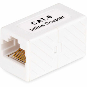 StarTech.com RJ45 Coupler, Inline Cat6 Coupler, Female to Female (F/F) T568 Connector, Unshielded Ethernet Cable Extension StarTech.com RJ45 Coupler, Inline Cat6 Coupler, Female to Female (F/F) T568 Connector, Unshielded Ethernet Cable Extension