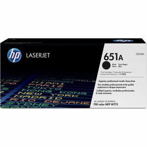 HP 651A (CE340A) Original Laser Toner Cartridge - Single Pack - Black - 1 Each HP 651A (CE340A) Original Laser Toner Cartridge - Single Pack - Black - 1 Each
