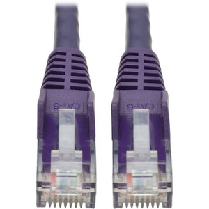 Tripp Lite by Eaton Cat6 Gigabit Snagless Molded UTP Patch Cable (RJ45 M/M), Purple, 1 ft Tripp Lite by Eaton Cat6 Gigabit Snagless Molded UTP Patch Cable (RJ45 M/M), Purple, 1 ft