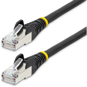 StarTech.com 14ft CAT6a Ethernet Cable, Black Low Smoke Zero Halogen (LSZH) 10 GbE 100W PoE S/FTP Snagless RJ-45 Network Patch Cord StarTech.com 14ft CAT6a Ethernet Cable, Black Low Smoke Zero Halogen (LSZH) 10 GbE 100W PoE S/FTP Snagless RJ-45 Network Patch Cord