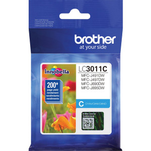 Brother LC3011CS Original Standard Yield Inkjet Ink Cartridge - Single Pack - Cyan - 1 Each Brother LC3011CS Original Standard Yield Inkjet Ink Cartridge - Single Pack - Cyan - 1 Each