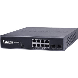 Vivotek 8xGE PoE + 2xGE SFP VivoCam Web Smart Managed Switch, PoE Power Budget 130W Vivotek 8xGE PoE + 2xGE SFP VivoCam Web Smart Managed Switch, PoE Power Budget 130W