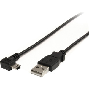 StarTech.com 3 ft Mini USB Cable - A to Right Angle Mini B StarTech.com 3 ft Mini USB Cable - A to Right Angle Mini B