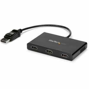 StarTech.com 3-Port Multi Monitor Adapter, DisplayPort to 3x HDMI MST Hub, Triple 1080p, Video Splitter for Extended Desktop Mode, Windows StarTech.com 3-Port Multi Monitor Adapter, DisplayPort to 3x HDMI MST Hub, Triple 1080p, Video Splitter for Extended Desktop Mode, Windows