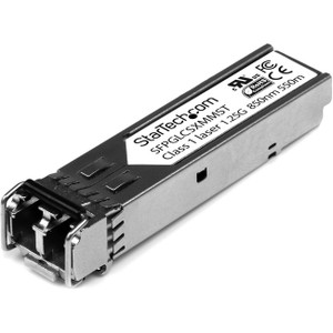 StarTech.com Cisco GLC-SX-MM Compatible SFP Module - 1000BASE-SX - 1GE Gigabit Ethernet SFP 1GbE Multimode Fiber MMF Optic Transceiver StarTech.com Cisco GLC-SX-MM Compatible SFP Module - 1000BASE-SX - 1GE Gigabit Ethernet SFP 1GbE Multimode Fiber MMF Optic Transceiver
