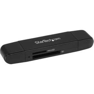 StarTech.com USB 3.0 Memory Card Reader for SD and microSD Cards - USB-C and USB-A - Portable USB SD and microSD Card Reader StarTech.com USB 3.0 Memory Card Reader for SD and microSD Cards - USB-C and USB-A - Portable USB SD and microSD Card Reader