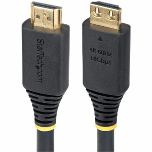 StarTech.com 15ft (4.5m) High Speed HDMI Cable with Gripping Connectors, 4K 60Hz/1440p 144Hz, 18Gbps, UHD HDMI 2.0 Cord, TPE Jacket