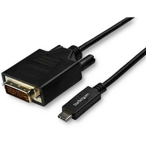 StarTech.com 10ft (3m) USB C to DVI Cable - 1080p USB Type-C to DVI-Digital Video Display Adapter Monitor Cable - Works w/ Thunderbolt 3 StarTech.com 10ft (3m) USB C to DVI Cable - 1080p USB Type-C to DVI-Digital Video Display Adapter Monitor Cable - Works w/ Thunderbolt 3