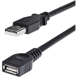 StarTech.com 6 ft Black USB 2.0 Extension Cable A to A - M/F StarTech.com 6 ft Black USB 2.0 Extension Cable A to A - M/F