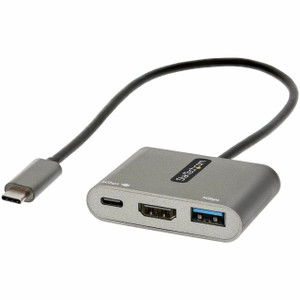 StarTech.com USB C Multiport Adapter, USB-C to HDMI 4K, 100W PD Pass-Through, USB 3.0 Hub 5Gbps (1xC/1xA), USB-C Mini Dock/Travel Dock StarTech.com USB C Multiport Adapter, USB-C to HDMI 4K, 100W PD Pass-Through, USB 3.0 Hub 5Gbps (1xC/1xA), USB-C Mini Dock/Travel Dock