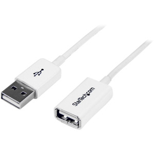 StarTech.com 3m White USB 2.0 Extension Cable A to A - M/F StarTech.com 3m White USB 2.0 Extension Cable A to A - M/F
