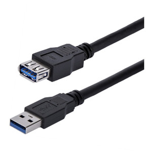 StarTech.com 1m Black SuperSpeed USB 3.0 (5Gbps) Extension Cable A to A - M/F StarTech.com 1m Black SuperSpeed USB 3.0 (5Gbps) Extension Cable A to A - M/F