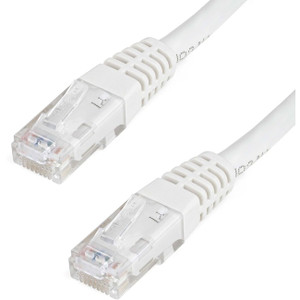 StarTech.com 100ft CAT6 Ethernet Cable - White Molded Gigabit - 100W PoE UTP 650MHz - Category 6 Patch Cord UL Certified Wiring/TIA StarTech.com 100ft CAT6 Ethernet Cable - White Molded Gigabit - 100W PoE UTP 650MHz - Category 6 Patch Cord UL Certified Wiring/TIA