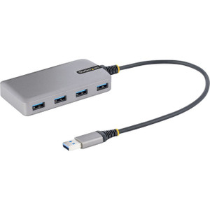 StarTech.com 4-Port USB Hub, USB 3.0 5Gbps, Bus Powered, USB-A to 4xA w/ Optional Auxiliary Power, Portable Laptop USB Hub, 1ft/30cm Cable StarTech.com 4-Port USB Hub, USB 3.0 5Gbps, Bus Powered, USB-A to 4xA w/ Optional Auxiliary Power, Portable Laptop USB Hub, 1ft/30cm Cable