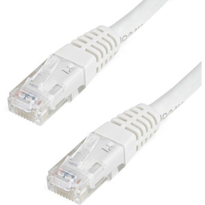StarTech.com 6ft CAT6 Ethernet Cable - White Molded Gigabit - 100W PoE UTP 650MHz - Category 6 Patch Cord UL Certified Wiring/TIA StarTech.com 6ft CAT6 Ethernet Cable - White Molded Gigabit - 100W PoE UTP 650MHz - Category 6 Patch Cord UL Certified Wiring/TIA