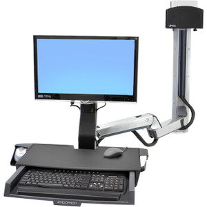 Ergotron Mounting Extension - Polished Aluminum