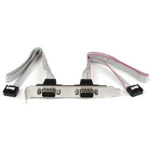StarTech.com 2 Port 16in DB9 Serial Port Bracket to 10 Pin Header StarTech.com 2 Port 16in DB9 Serial Port Bracket to 10 Pin Header