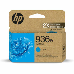 HP EvoMore 936e Original High Yield Inkjet Ink Cartridge - Cyan - 1 Each