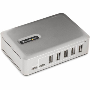 StarTech.com 7-Port USB-C Hub, 5x USB-A + 2x USB-C, Self-Powered w/ 65W Power Supply, USB 3.1 10Gbps Desktop/Laptop USB Hub w/ Charging StarTech.com 7-Port USB-C Hub, 5x USB-A + 2x USB-C, Self-Powered w/ 65W Power Supply, USB 3.1 10Gbps Desktop/Laptop USB Hub w/ Charging