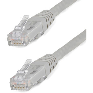 StarTech.com 10ft CAT6 Ethernet Cable - Gray Molded Gigabit - 100W PoE UTP 650MHz - Category 6 Patch Cord UL Certified Wiring/TIA StarTech.com 10ft CAT6 Ethernet Cable - Gray Molded Gigabit - 100W PoE UTP 650MHz - Category 6 Patch Cord UL Certified Wiring/TIA