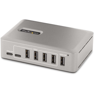 StarTech.com 10-Port USB-C Hub, 8x USB-A + 2x USB-C, Self-Powered w/ 65W Power Supply, USB 3.1 10Gbps Desktop/Laptop USB Hub w/ Charging StarTech.com 10-Port USB-C Hub, 8x USB-A + 2x USB-C, Self-Powered w/ 65W Power Supply, USB 3.1 10Gbps Desktop/Laptop USB Hub w/ Charging