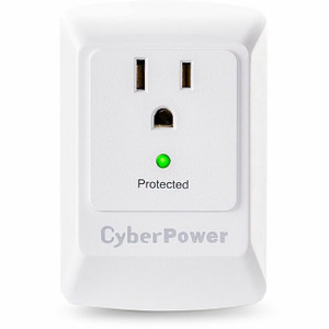 CyberPower CSB100W Essential 1-Outlet Surge Suppressor Wall Tap - Plain Brown Boxes CyberPower CSB100W Essential 1-Outlet Surge Suppressor Wall Tap - Plain Brown Boxes