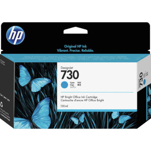 HP 730 (P2V62A) Original Inkjet Ink Cartridge - Cyan - 1 Each HP 730 (P2V62A) Original Inkjet Ink Cartridge - Cyan - 1 Each