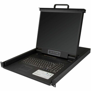 StarTech.com 8 Port Rackmount KVM Console w/ Cables - Integrated KVM Switch w/ 19" LCD - 1U LCD KVM Drawer 50000 MTBF - USB + VGA Support StarTech.com 8 Port Rackmount KVM Console w/ Cables - Integrated KVM Switch w/ 19" LCD - 1U LCD KVM Drawer 50000 MTBF - USB + VGA Support