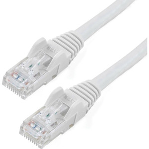 StarTech.com 25ft CAT6 Ethernet Cable - White Snagless Gigabit - 100W PoE UTP 650MHz Category 6 Patch Cord UL Certified Wiring/TIA StarTech.com 25ft CAT6 Ethernet Cable - White Snagless Gigabit - 100W PoE UTP 650MHz Category 6 Patch Cord UL Certified Wiring/TIA