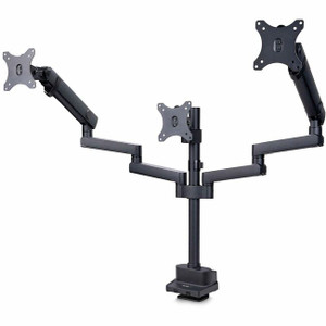 StarTech.com Triple Monitor Desk Mount For Up To Three 27in Screens, VESA 75x75/100x100, Tool-Less Arm Adjustments, C-Clamp/Grommet StarTech.com Triple Monitor Desk Mount For Up To Three 27in Screens, VESA 75x75/100x100, Tool-Less Arm Adjustments, C-Clamp/Grommet