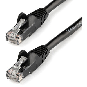 StarTech.com 20ft CAT6 Ethernet Cable - Black Snagless Gigabit - 100W PoE UTP 650MHz Category 6 Patch Cord UL Certified Wiring/TIA StarTech.com 20ft CAT6 Ethernet Cable - Black Snagless Gigabit - 100W PoE UTP 650MHz Category 6 Patch Cord UL Certified Wiring/TIA