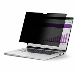 StarTech.com 15.6-inch 16:10 Flip-Up Privacy Screen with Touch, Anti-Glare Blue Light Filter, Laptop Monitor Screen Protector