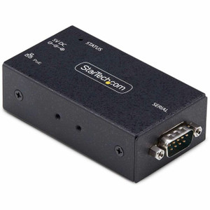 StarTech.com 1-Port Serial to Ethernet Adapter, 802.3af PoE Powered Serial Device Server, Wall/DIN Rail Mount, LAN To DB9 Converter, TAA StarTech.com 1-Port Serial to Ethernet Adapter, 802.3af PoE Powered Serial Device Server, Wall/DIN Rail Mount, LAN To DB9 Converter, TAA
