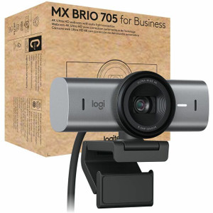Logitech BRIO 705 Webcam - 8.5 Megapixel - 60 fps - Graphite - USB Type C Logitech BRIO 705 Webcam - 8.5 Megapixel - 60 fps - Graphite - USB Type C