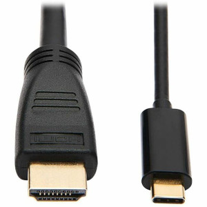 Tripp Lite by Eaton U444-006-H4K6BM USB-C to HDMI Adapter, M/M, Black, 6 ft. Tripp Lite by Eaton U444-006-H4K6BM USB-C to HDMI Adapter, M/M, Black, 6 ft.