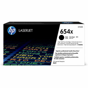 HP 654X (CF330X) Original High Yield Laser Toner Cartridge - Single Pack - Black - 1 Each