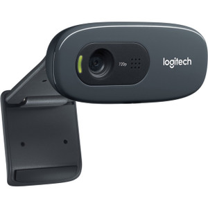 Logitech C270 Webcam - 30 fps - Black - USB 2.0 - 1 Each Logitech C270 Webcam - 30 fps - Black - USB 2.0 - 1 Each