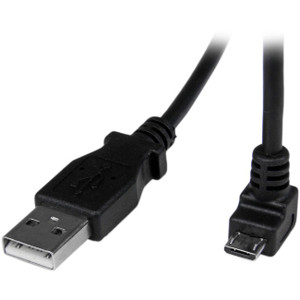 StarTech.com 2m Micro USB Cable - A to Down Angle Micro B StarTech.com 2m Micro USB Cable - A to Down Angle Micro B
