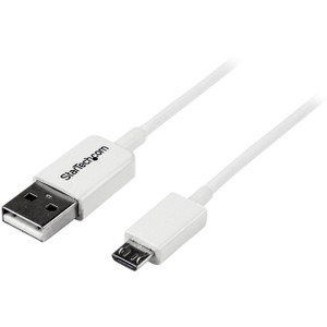 StarTech.com 2m White Micro USB Cable - A to Micro B StarTech.com 2m White Micro USB Cable - A to Micro B