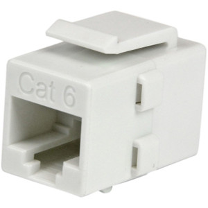StarTech.com White Cat 6 RJ45 Keystone Jack Network Coupler - F/F StarTech.com White Cat 6 RJ45 Keystone Jack Network Coupler - F/F