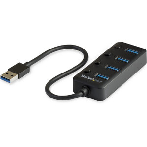 StarTech.com 4 Port USB 3.0 Hub - USB Type-A to 4x USB-A with Individual On/Off Port Switches - SuperSpeed 5Gbps USB 3.2 Gen 1 - Bus Power StarTech.com 4 Port USB 3.0 Hub - USB Type-A to 4x USB-A with Individual On/Off Port Switches - SuperSpeed 5Gbps USB 3.2 Gen 1 - Bus Power